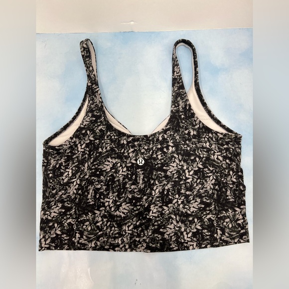 Lululemon Align Tank Top Womens Black Floral Blossom, size 10 - Picture 9 of 10
